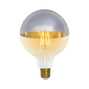 Lâmpada globo LED g120 cúpula prateada E27 8w equi.60w 806lm 2100k