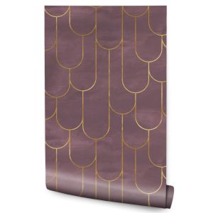 Papel de parede para sala de estar padrões art deco abstração