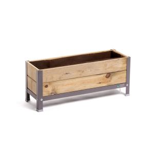 MI HUERTO URBAN | Jardim Urbano Menta | Cinza | 48,2 L | 90x30x38cm