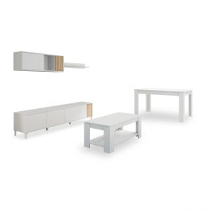 Pack salón con mesa de centro nitza max v1a