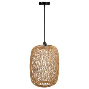 Candeeiro de teto castanho d28x38h cm