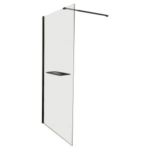 Ondee - painel de duche indus - prateleira - acabamento preto mate - 90x200