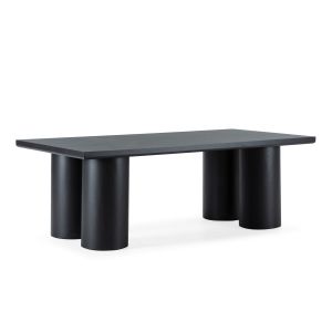 Mesa de jantar 220x110x76 em madeira preta