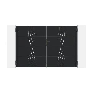 Portão nali veleta aço preto 3m alt.200cm + motor ranger