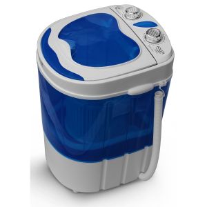 Máquina de lavar roupa 3kg mini, 1kg centrifu adler ad8051 branco azul 150w