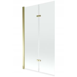 Resguardo de banheira transparente 100x150 cm, dourado