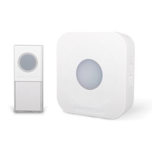 Scs sentinel - campainha sem fios 200 m campo livre - symplybell branco