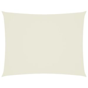 vidaXL toldo de vela rectangular tela oxford color crema 3x4 m