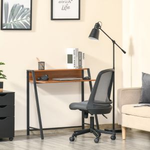 Mesa de escritório minimalista mdf nogueira 85x84x45cm