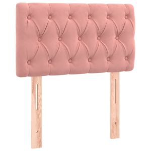 vidaXL cabecero de terciopelo rosa 80x7x78/88 cm