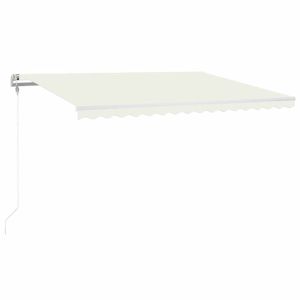 Toldo automático com LED e sensor de vento 400x300 cm cor creme