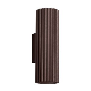 Apliques karbon 2 castanho alumínio 6.5x20x8.5cm
