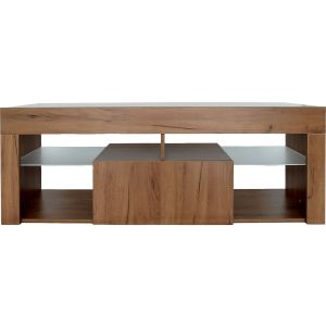 Móvel tv design em madeira "hugo" - 140 x 40 x 50 cm - castanho