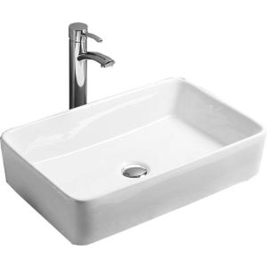 Lavatório de pousar 58,5x37x12,5 cm, branco