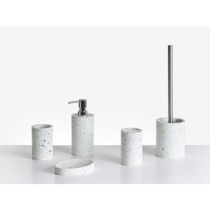Conjunto de acessórios de banho poliresina branco perene