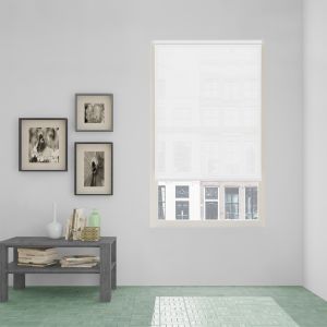 Estore de rolo easy fix screen abertura 10%  branco 45 x 190cm