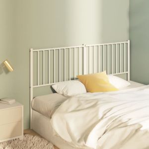 Cabeceira de cama 160 cm metal branco ptob1063