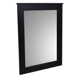 Espelho de madeira preto 70x03x90