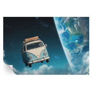 Papel de parede vinílico viagem espacial 104x152 tulup