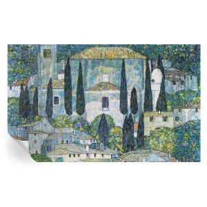 Papel de parede vinílico casas de cipreste 416x254 tulup