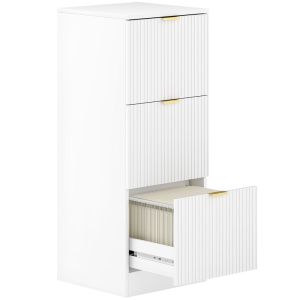 Arquivador 40x40x101 cm mdf color blanco Homcom