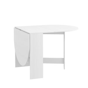 Mesa de cozinha dobrável 163x80x75 cm color blanco Homcom, casa - cozinha