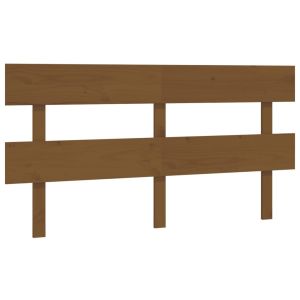 vidaXL cabecero de cama madera maciza de pino marrón miel 164x3x81 cm