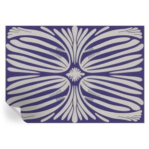 Papel parede adesivo simetria floral 208x146 tulup