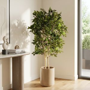 Bétula artificial ignífuga 175 cm verde branco | naturing monde | interior