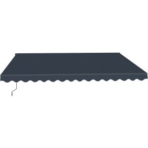 Toldo de alumínio "ombra 4" - 395 x 300 cm - cinza