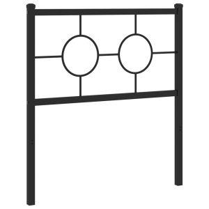 vidaXL cabecero de metal negro 75 cm