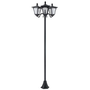 Candeeiro solar de jardim 51.5x47x182.5 cm plástico Outsunny