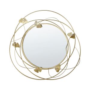 Espelho anglet 46 cm 49 cm metal dourado
