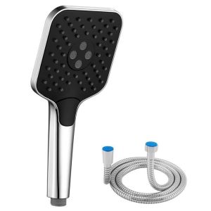 Cabezale de ducha - auralum max - ducha de mano - 3 modos ajustables - 1,5m