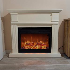 Lareira electrica completa com grande inserção electrica 1500 w sined camin