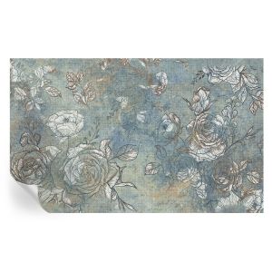 Papel parede adesivo rosas românticas 416x254 tulup