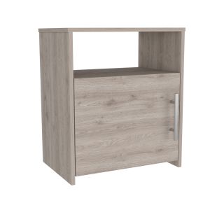Tuhome mesa de cabeceira bristol, um compartimento com porta