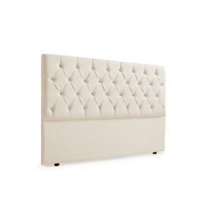 Cabeceira estofada capri pele sintética 90x120x12 cm - moonia