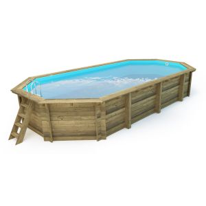 Piscina de madeira "ibiza 130" - 8,57 x 4,57 x 1,31 m