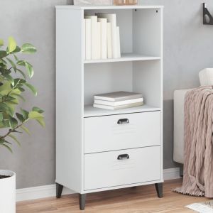 Estante viken 60x35x123 cm derivados de madeira branco