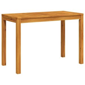 Mesa de jantar p/ jardim 110x55x75 cm madeira de acácia maciça