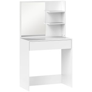 Toucador 75x40x137 cm color blanco Homcom, casa - quarto