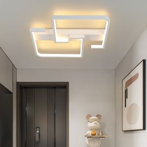 Nettlife moderna luz de teto LED 19w, 30 cm lâmpada branca quente 3000 k