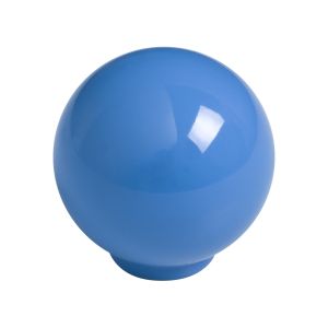Puxador esfera abs 29mm azul brilhante, lote com 50