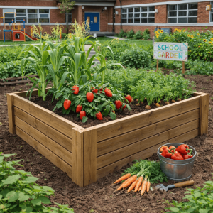 Caixa de cultivo natura 40 cm – horta urbana vidahuerto 120x120x40 cm