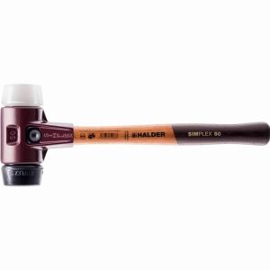 Martelo de borracha/plástico halder simplex 40 mm - para pavimentação, cons