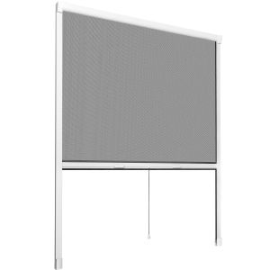 Mosquiteira enrolável, translúcida e respirável, 130 x 160 cm branco