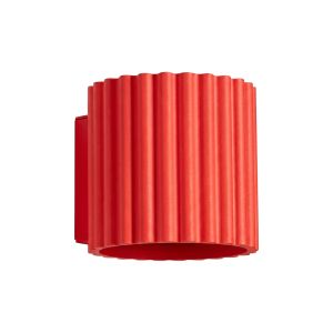 Apliques aura 1 vermelho alumínio 10x10x12cm