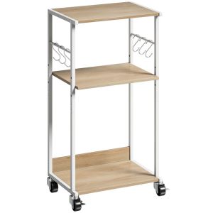 Suporte para impressora 43x30x82 cm color marrón Homcom