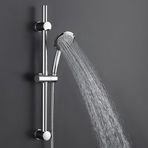 Kibath barra de duche com equipamento dur de 65,5cm em latão cromado